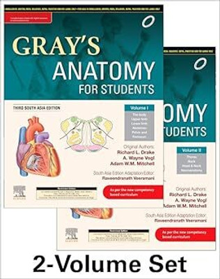 Gray's Anatomy For Students, 3rd South Asia Edition (Two Volume Set)(Paperback, Raveendranath Veeraman)