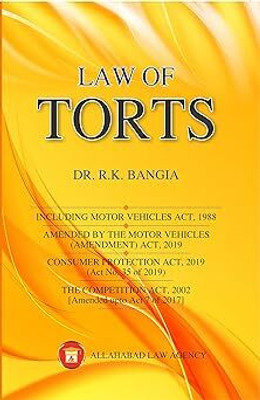 Law Of Torts With Consumer Protection Act By Dr. R.K. Bangia Paperback – 1 January 2023(Paperback, Dr. R.K. Bangia)