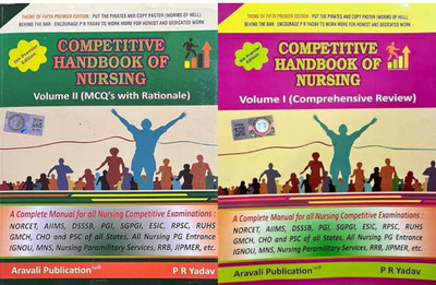 Competitive Handbook Of Nursing English Aravali Publication Pr Yadav Combo(Paperback, pr yadav)