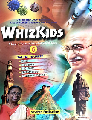 Whizkids A Book Of General Knowledge & Iq Tests Class 6(Paperback, MRS.D. BHANDARI)