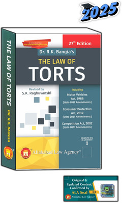 The Law Of Torts -Dr.R.K Bangia 27th [Edition 2025](Paperback, Dr. R.K. Bangia)