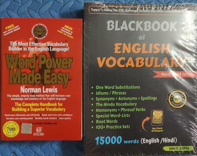 Black Book English Vocabulary 2024 (Paperback, Gupta Nikhil) & Word Power Made Easy(Hardcover, Nikhil Gupta and Norman Lewis)