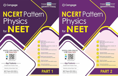 Cengage NCERT Pattern For NEET Physics - Vol 1 & 2 - Set Of 2 Books With PYQs + Mock Test + QR Digital Resources - For 2025 Exams(Paperback, cenegage publaction)