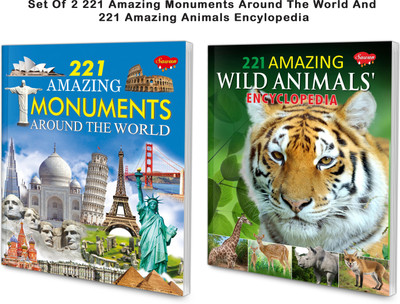 221 Amazing Monuments Around The World And Wild Animals Encyclopedia Books For Kids : Knowledge Books For Children, Learning Book For Children, Facts Books For Kids | Combo Of 2 Encyclopedia Series Books For Kids(Paperback, Manoj)