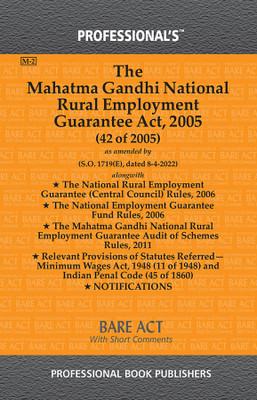 Mahatma Gandhi National Rural Employment Guarantee Act, 2005 Alongwith Rules & Notifications(Paperback, Professional)