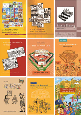 NCERT Political Science Textbooks For Class 6 To 12(Combo) || Set Of 9 Books(New Latest Edition For 2025-2026)-English Medium(Hardcover, NCERT)