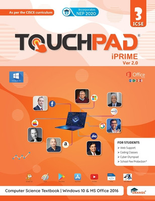 TOUCHPAD IPRIME Ver. 2.0 Class 3 ICSE- Computer Science Textbook Windows 10 & MS Office 2016(Paperback, Partha Saha)