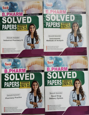 BestSellio Books | B.Pharm 7th Semester Solved Papers 4-In-1 Set PCI(Paperback, Expert Pharmacy Faculty)