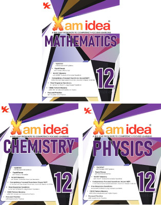 Xam Idea Physics , Chemistry & Mathematics (3-Books Set) Class 12 Book | CBSE Board | Chapterwise Question Bank | Based On Revised CBSE Syllabus | NCERT Questions Included | 2024-25 Exam(Paperback, XAM IDEA EDITORIAL BOARD)