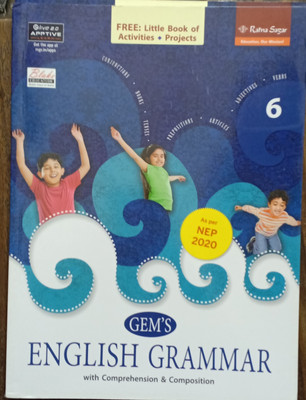 Gems English Grammar ICSE CBSE Class 6(Pepper back, 156)