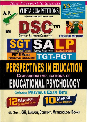 AP DSC TRT Perspective In Education - Classroom Implications Of Educational Psychology ( For SGT, SA, LP, TGT - PGT ) [ ENGLISH MEDIUM ](Paperback, Vijeta Competition Editorial Board)