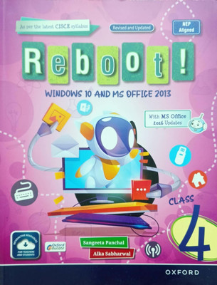 Rebooti Windows 10 And Ms Office Class 4(Pepper back, Oxford University)