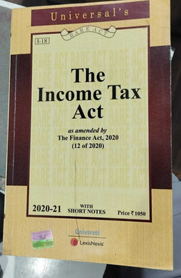 Universal's The Income Tax Act | As Amended By The Finance Act, 2020 (12 Of 2020)(Paperback, Universal)