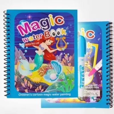 Magic Water Book With Magic Pen Painting Board For Children Education(Pack Of 1)(Single, NA)