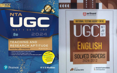 NTA UGC NET Teaching & Research Aptitude Net/Set/Jrf WITH Arihant NTA UGC NET/JRF/SET English(Paperback, KVS MADAN)