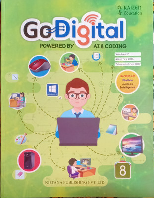 Godigital Powered By AI S Coding Class 8(Pepper back, Kirtana publishing)
