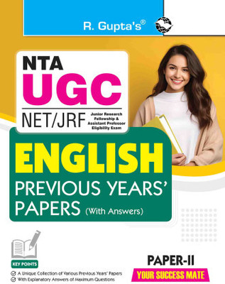 NTA-UGC-NET/JRF: ENGLISH (Paper-II) Previous Years’ Papers (With Answers) Paperback – 8 November 2024(Paperback, RPH Editorial Board)