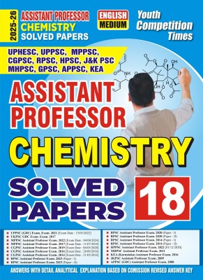 Assistant Professor Chemistry (English Medium) 18 Solved Papers 2025-26(Paperback, YCT)