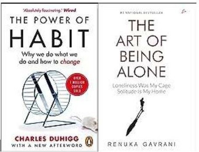 The Art Of Being Alone + The Power Of Habit (2 Books)(Paperback, Combo)