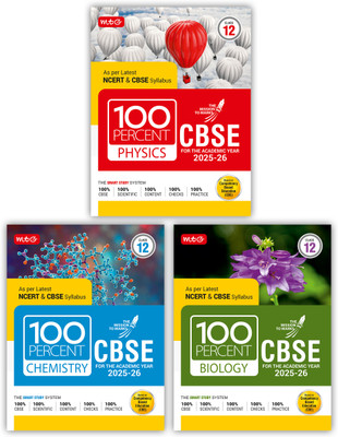 MTG CBSE Class-12 100 Percent Physics, Chemistry, Biology For 2025-26 Exam (Set Of 3) | Chapter-Wise Question Bank, Theory, Diagrams Available All In One Book | As Per Latest NCERT & CBSE Syllabus(Paperback, MTG Editorial Board)