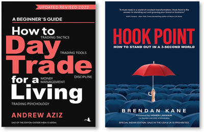 Hook Point: How To Stand Out In A 3-Second World (English) + How To Day Trade For A Living(Paperback, Brendan Kane, Andrew Aziz)