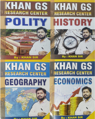 KHAN GS Research Center POLITY,HISTORY,ECONOMY,GEOGRAPHY CLASS NOTES(Paperback, Hindi, KHAN SIR)