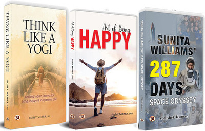 Think Like A Yogi ─Purposeful Life + How To Be Happy + Sunita Williams' 287 Days Space Odyssey (3 Books)(Hardcover, Rohit Mehra, IRS, Rohit Mehra, Abhishek Kumar) Think Like A Yogi ─Purposeful Life + How To Be Happy + Sunita Williams' 287 Days Space Odyssey (3 Books)(Hardcover, Rohit Mehra, IRS, Rohit Mehra, Abhishek Kumar)