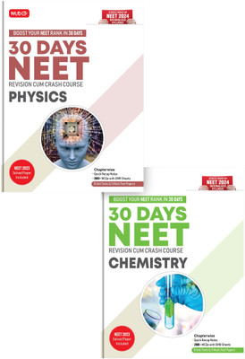 MTG 30 Days Crash Course For NEET Physics & Chemistry - NEET Revision Cum-Crash Course As Per NCERT Rationalised Syllabus For NEET 2024 Exam Preparation (Set Of 2 Books)(Paperback, MTG Editorial Board)