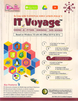 Edusoft IT Voyage For Class - 4 Based On Windows 10 With MS Office 2019 & 2016(Paperback, GAGAN AGARWAL)