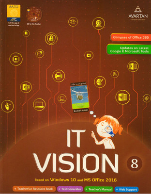 Avartan It Vision Class - 8 
( Based On Window 10 And Ms Office 2016 )(Paperback, IT TEAMS)