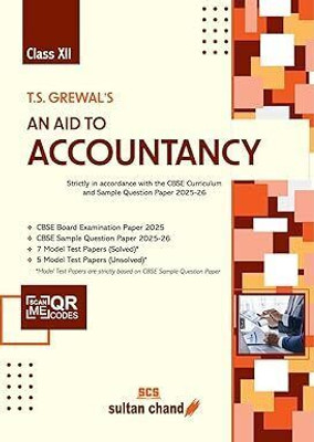 T.S. Grewal's An Aid To Accountancy - CBSE Class 12 (2025-26 Session) Paperback – 25 October 2025(Paperback, T.S. GREWAL)