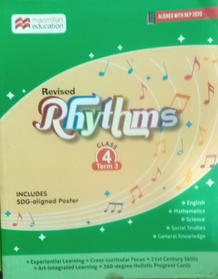 Revised Rhythms Class 4 Term 3 (English Mathematics Science Social Science General Knowledge)(Pepper back, Macmillan education)