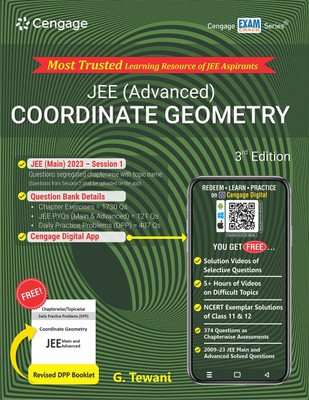 JEE (Advanced) Coordinate Geometry - Third Edition - 2023(Paperback, G. Tewani)