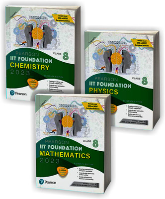 Class 8th IIT Foundation Physics + Chemistry + Maths Pearson India For 2023-24 Examinations Set Of 3 Books(Paperback, Trishna's) Class 8th IIT Foundation Physics + Chemistry + Maths Pearson India For 2023-24 Examinations Set Of 3 Books(Paperback, Trishna's)