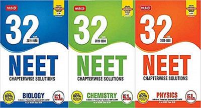 32Years NEET Previous Year Question Papers With Topicwise Solution | 1988 To 2019 | PCB Study Material (Physics, Chemistry, Biology) | Chapterwise MCQs | NEET Books For Medical Exam | 3 Books(Paperback, MTG) 32Years NEET Previous Year Question Papers With Topicwise Solution | 1988 To 2019 | PCB Study Material (Physics, Chemistry, Biology) | Chapterwise MCQs | NEET Books For Medical Exam | 3 Books(Paperback, MTG)