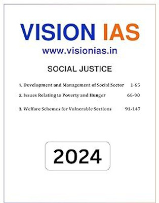 Vision IAS Social Justice General Studies Printed Notes | English Medium For UPSC Civil Service Preparation 2024 - 25 | Photocopy B&W 2024(SPIRAL, VISION IAS)