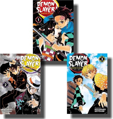 Gotouge Koyoharu : Demon Slayer Manga Vol 1, Vol 2 And Vol 3 Combo ( Including Poster )(Paperback, Gotouge Koyoharu)