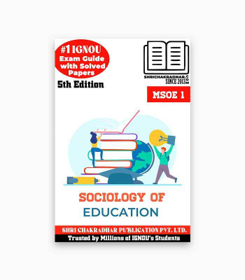 IGNOU MSOE 001 Solved Guess Papers Pdf From IGNOU Study Material/Books (Sociology Of Education) For Exam Preparation (Latest Syllabus) IGNOU (MSO) 2nd Year(Paperback, BHAVYA KUMAR SAHNI)