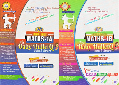 My Baby Bullet Q Intermediate 1st Year Maths 1A & 1B 2023-24 (Set Of 2 Books) (English)(Paperback, MY BABY BULLET)