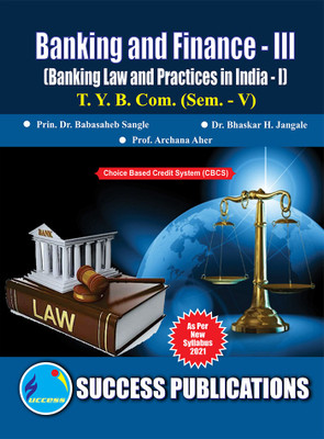 Banking & Finance III,T.Y.B.Com Sem.-V(Paperback, Prin. Dr. Babasaheb Sangle, Dr. Bhaskar H. Jangale, Prof. Archana Aher)