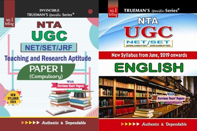 Trueman's NTA UGC NET/SET/JRF Teaching And Research Aptitude Paper - 1 + NTA UGC NET English - 2023/Edition For Examination June 2023(Paperback, Board of Authors)