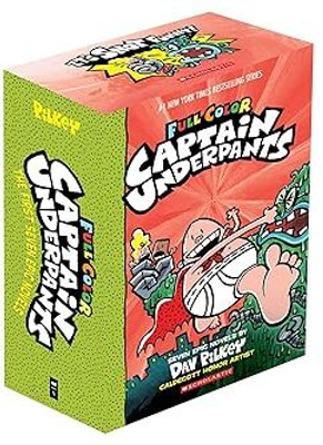 Captain Underpants Full Color Edition Box Of 7 Books Paperback – 30 October 2019(Paperback, Dav Pilkey)