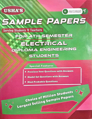 USHA Sample Papers For 4th Semester Electrical Diploma Engineering Students (2025 Edition)(Paperback, USHA GROUP OF WRITERS)
