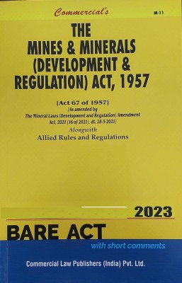 The Mines & Minerals Development And Regulation Act 1957(Paperback, COMMERCIAL LAW PUBLISHER)