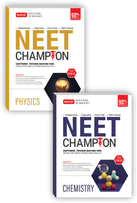MTG NEET Champion Physics, Chemistry (Set Of 2 Books) For 2024 Exam | NCERT Based Chapterwise Topicwise Questions Papers From Last 10 Previous Years Medical Entrance Exams | PYQs Question Bank(Paperback, Mtg Editorial Board) MTG NEET Champion Physics, Chemistry (Set Of 2 Books) For 2024 Exam | NCERT Based Chapterwise Topicwise Questions Papers From Last 10 Previous Years Medical Entrance Exams | PYQs Question Bank(Paperback, Mtg Editorial Board)