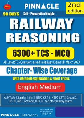 Railway Reasoning 6300 TCS MCQ Chapter Wise Book English Medium(Paperback, Pinnacle Publications)