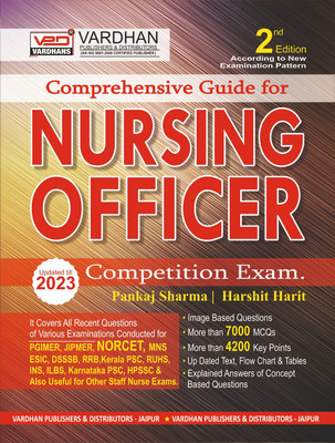 Comprehensive Guide For Nursing Officer Updated Till 2023 | Nursing Guide NORCET PGIMER JIPMER MNS ESIC DSSSB RRB RUHS INS ILBS HPSSC & Other Exams(Paperback, Pankaj Sharma, Harshit Harit) Comprehensive Guide For Nursing Officer Updated Till 2023 | Nursing Guide NORCET PGIMER JIPMER MNS ESIC DSSSB RRB RUHS INS ILBS HPSSC & Other Exams(Paperback, Pankaj Sharma, Harshit Harit)