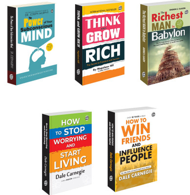The Power Of Your Subconscious Mind, Think & Grow Rich And More :- Motivational & Self-Help Combo, Business And Finance Growth Books, Personal Development Classic Combo | Pack Of 5 Books(Paperback, Joseph Murphy, Napoleon Hill, George S. Clason, Dale Carnegie)
