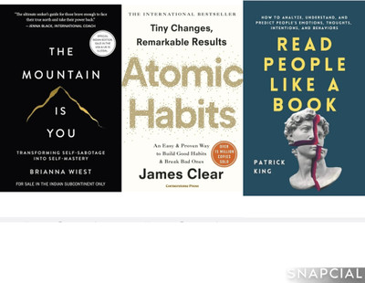 Combo. Atomic Habits . Read People Like A Book . The Mountain Is You . Combo Set Of 3 Books(Paperback, Pvt India)