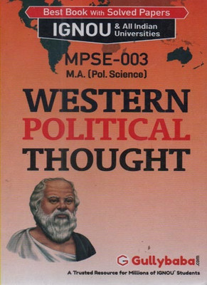 Gullybaba Ignou [mpse-003] Western Political Thought For M.a.(Pol.science), Best Book With Solved Papers(Paperback, GULLYBABA.COM PANEL)
